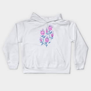 Fire Flower - Light Pink Kids Hoodie